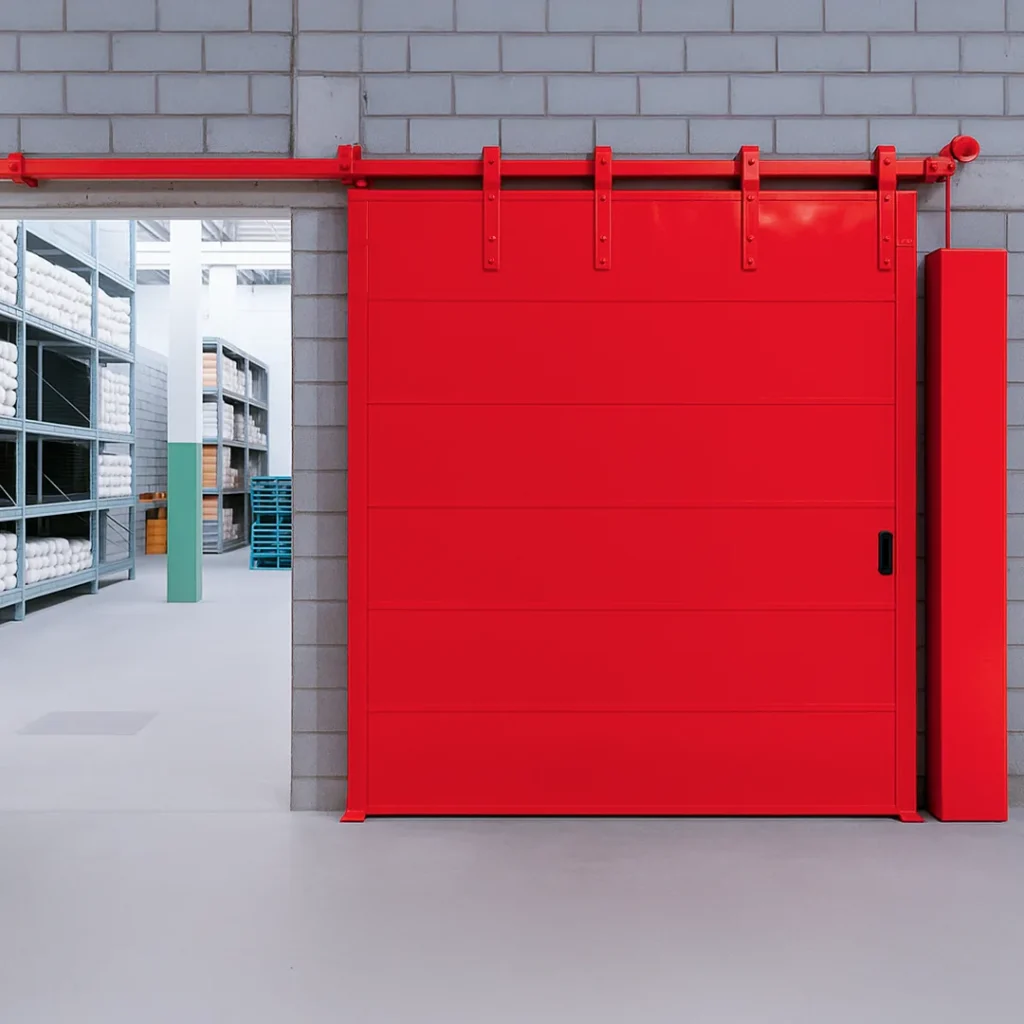 Porta corta-fogo de correr da Tecnodock: proteção de alta resistência