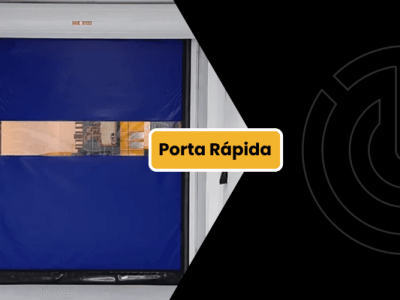 Eficiência logística com a porta rápida industrial Tecnodock
