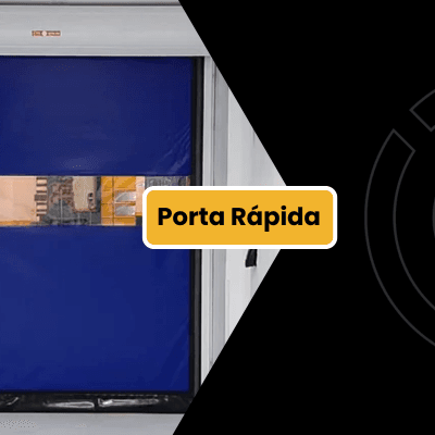 Eficiência logística com a porta rápida industrial Tecnodock