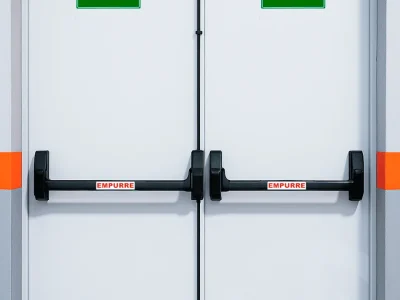 Quando utilizar a porta corta-fogo dupla?