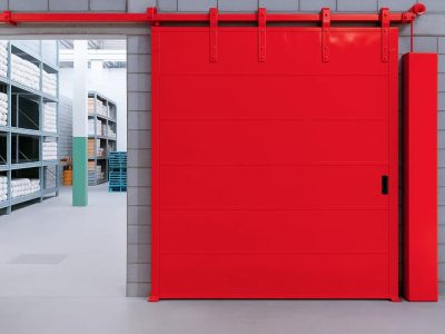 Porta de correr industrial Tecnodock: ideal para fábricas e docas